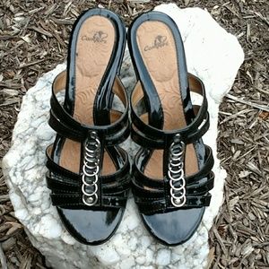 Black Patent Sandals
